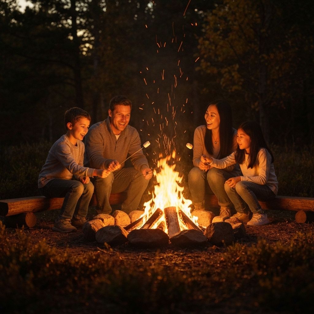 Family campfire